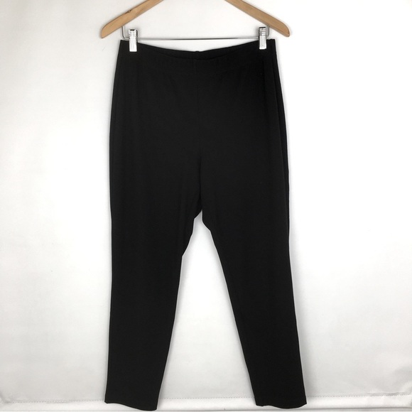 St. John Caviar Women’s Black Pull On Pants High Waist Size Medium - Picture 2 of 8